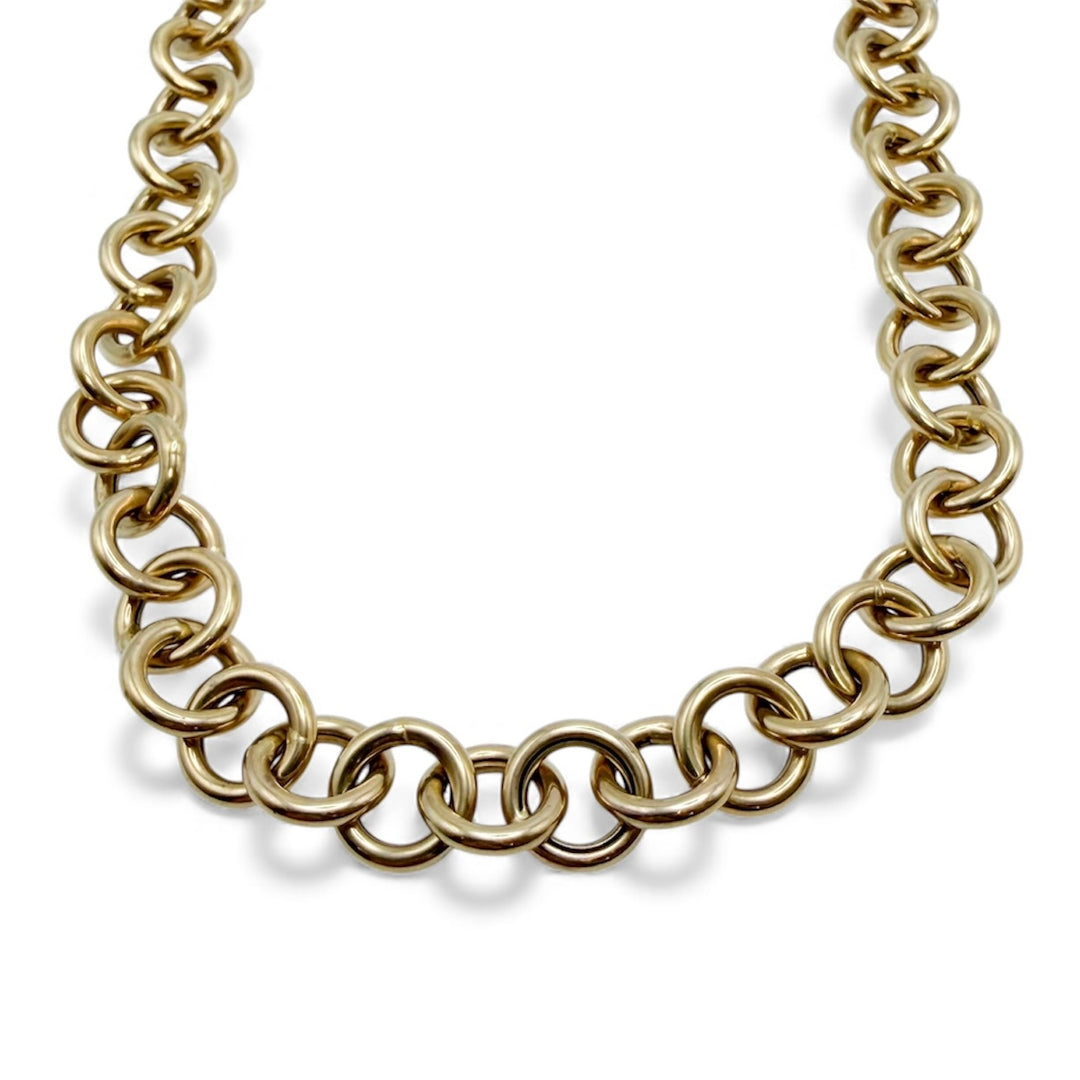 14k Yellow Gold Rolo Estate Chain