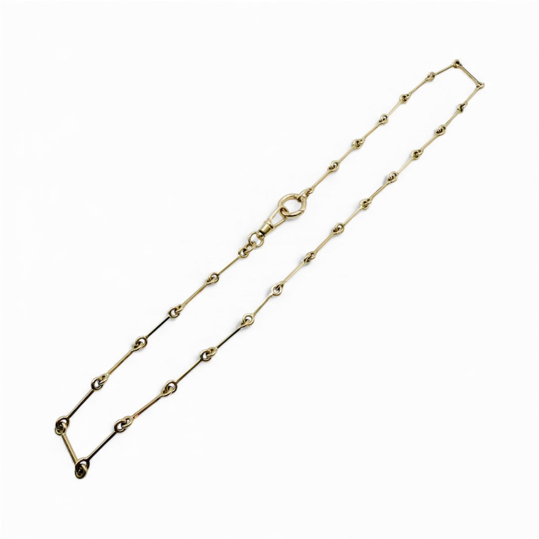 14k Yellow Gold Toggle Necklace