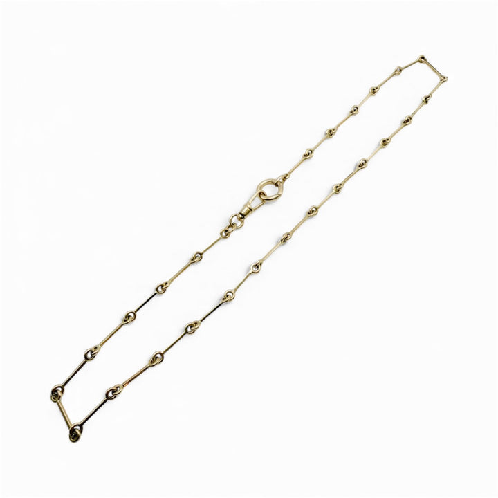 14k Yellow Gold Toggle Necklace