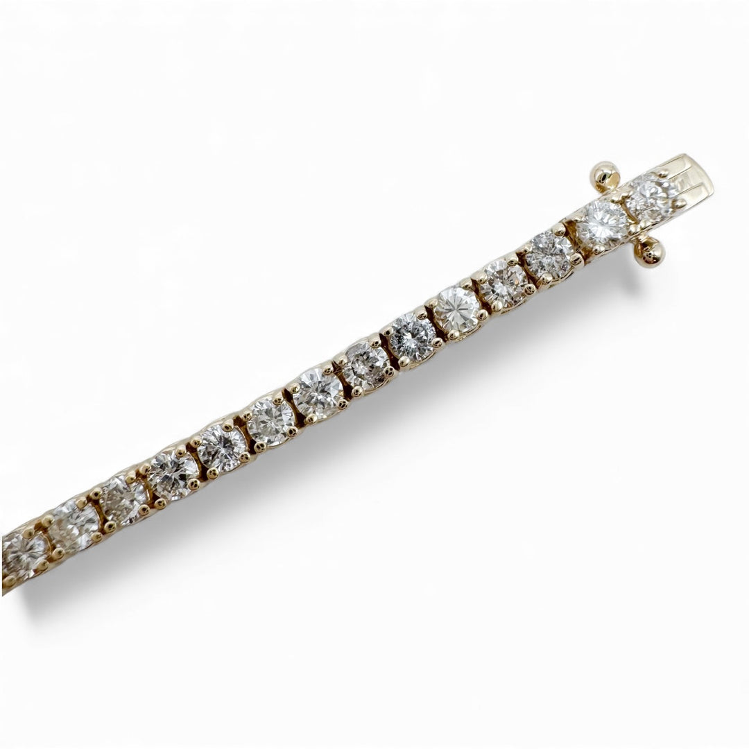 14k Yellow Gold Tennis Estate Bracelet
