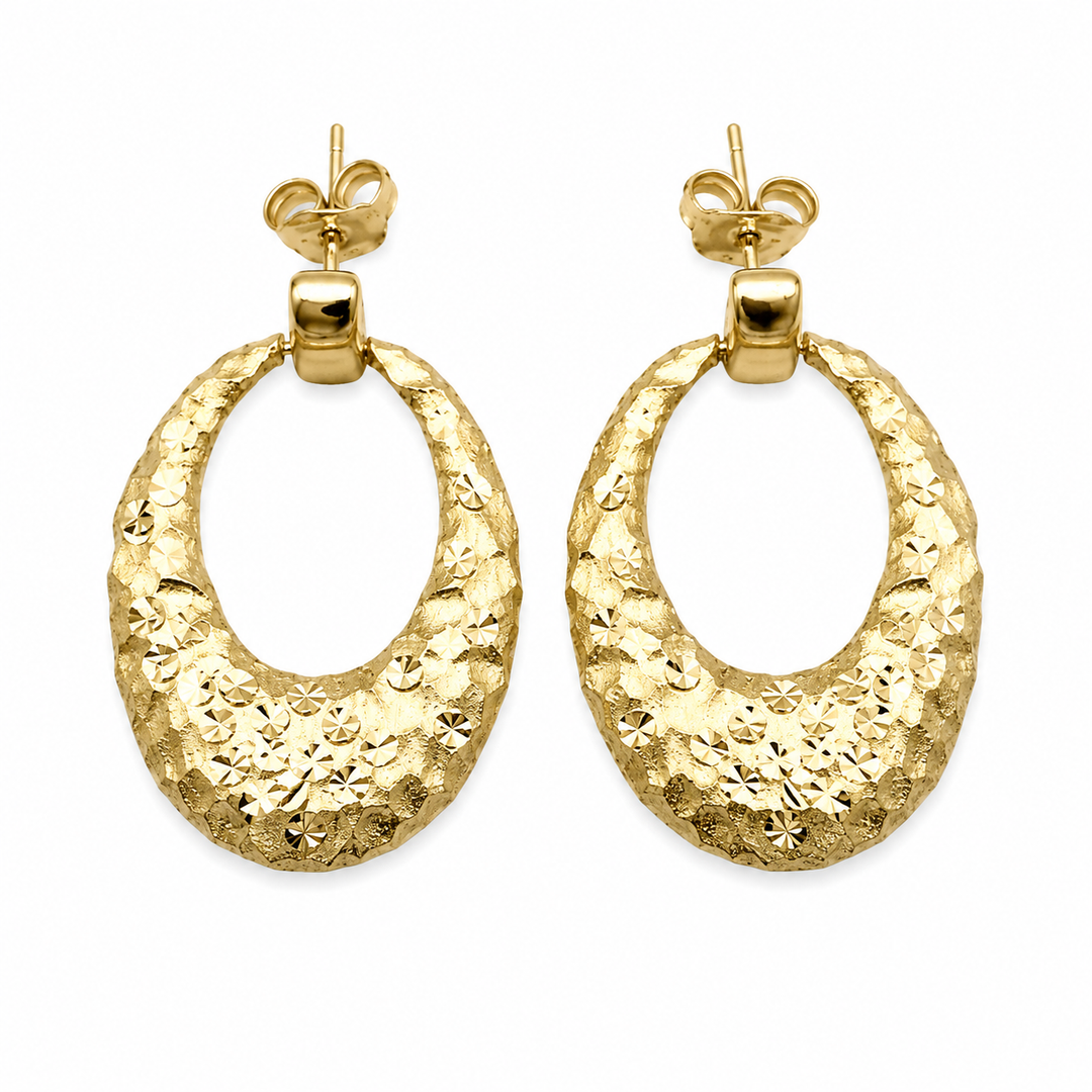 14k Yellow Gold Drop Earrings