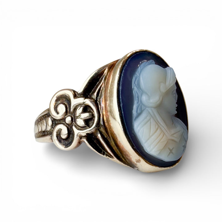 14k Yellow Gold Cameo Estate Ring