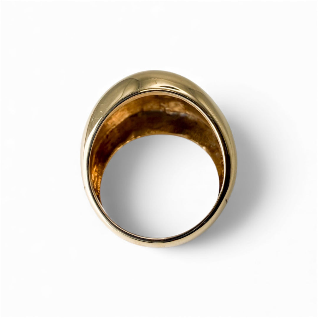 14k Yellow Gold Dome Estate Ring
