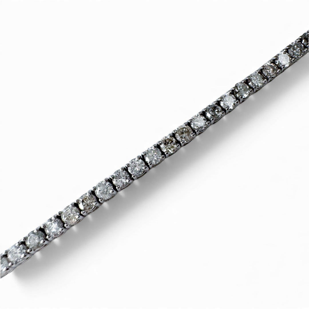 14k White Gold Tennis Estate Bracelet