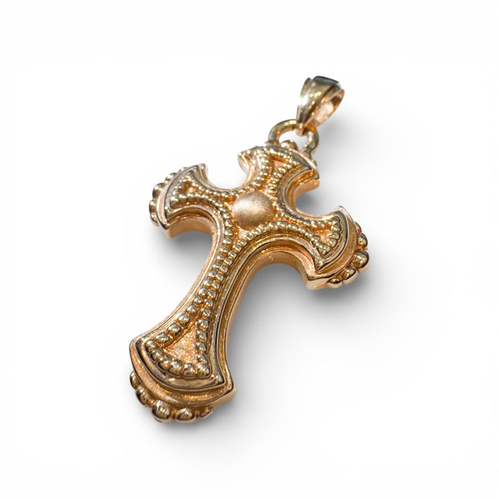 14k Yellow Gold Cross Estate Pendant