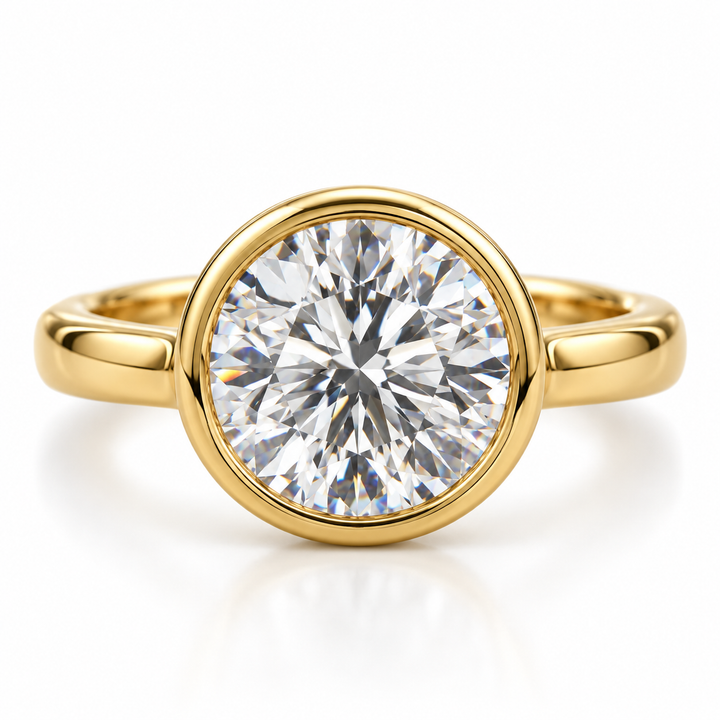 14k Yellow Gold Lab Grown Diamond Engagement Ring 1.51 cttw