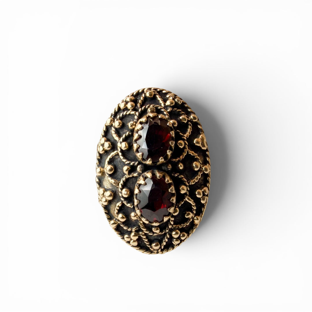 14k Yellow Gold Antique Secret Compartment Ring