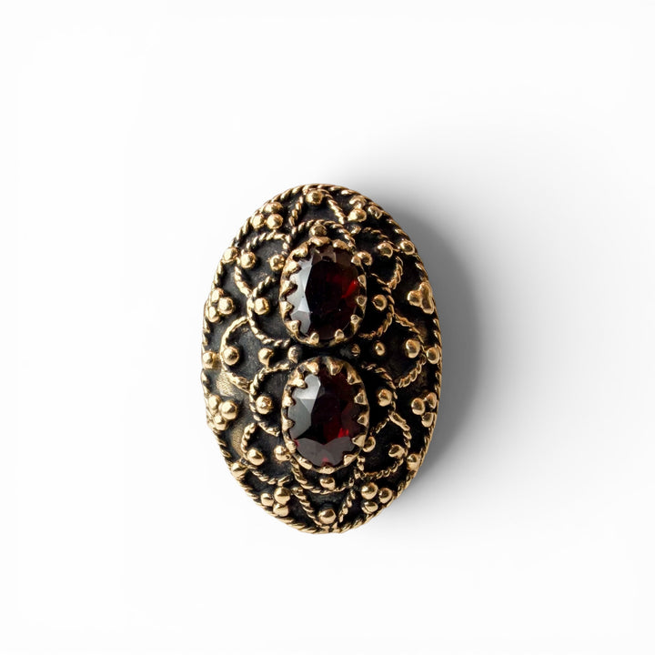 14k Yellow Gold Antique Secret Compartment Ring
