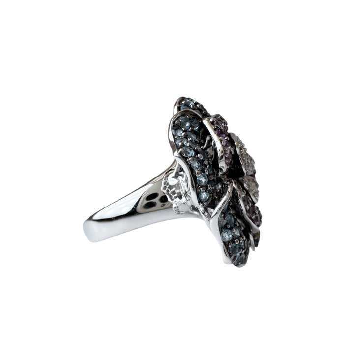 18k White Gold Estate Designer Ring