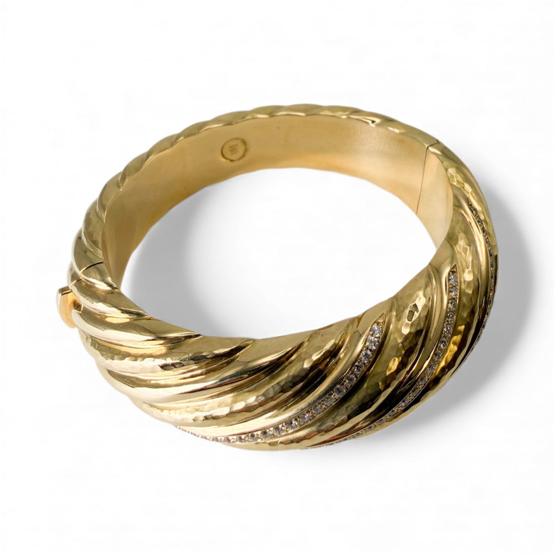 18k Yellow Gold Bangle Estate Bracelet