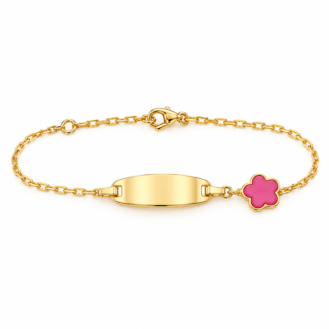 14k Yellow ID Bracelet Children&