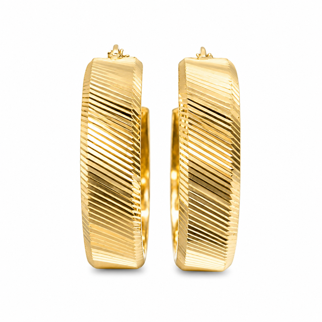 14k Yellow Gold Small Hoop Earrings
