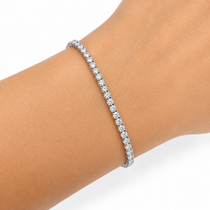 14k White Lab Grown Diamond Bracelet 2.00 cttw