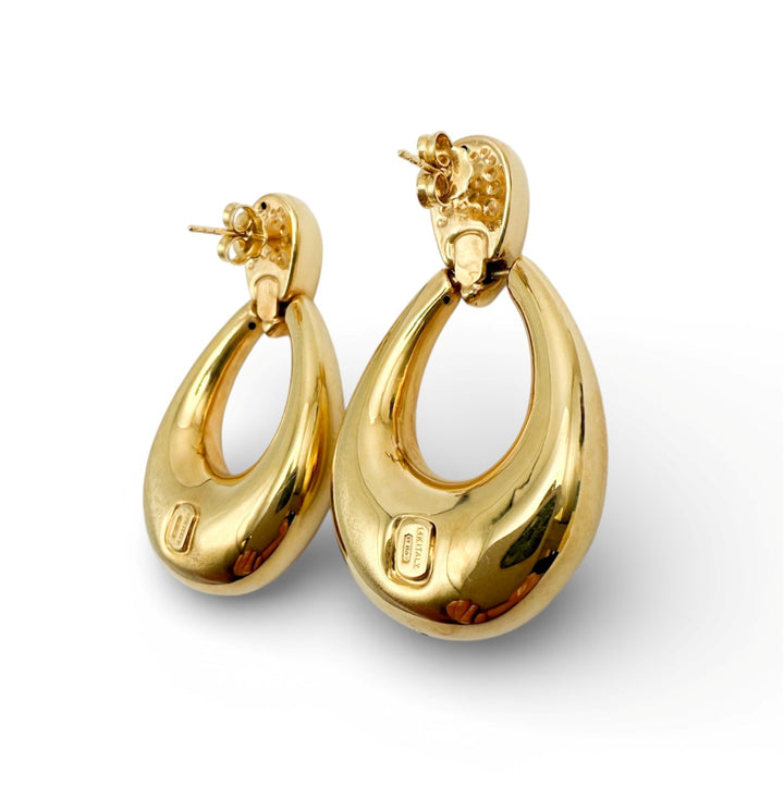 14k Yellow Gold Drop Estate Earrings