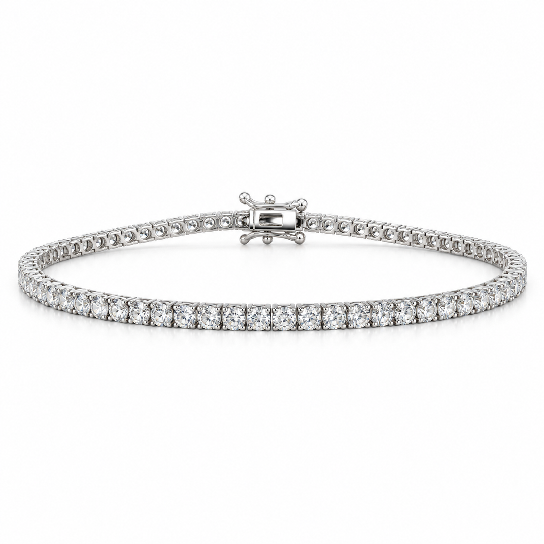 14k White Lab Grown Diamond Bracelet 2.00 cttw