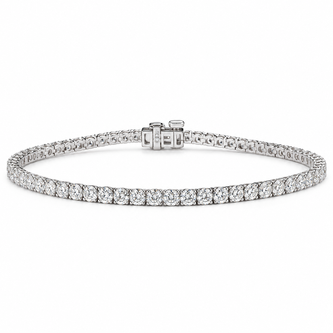 14k White Lab Grown Diamond Bracelet 3.00 cttw