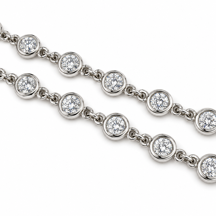 14k White Lab Grown Diamond Necklace