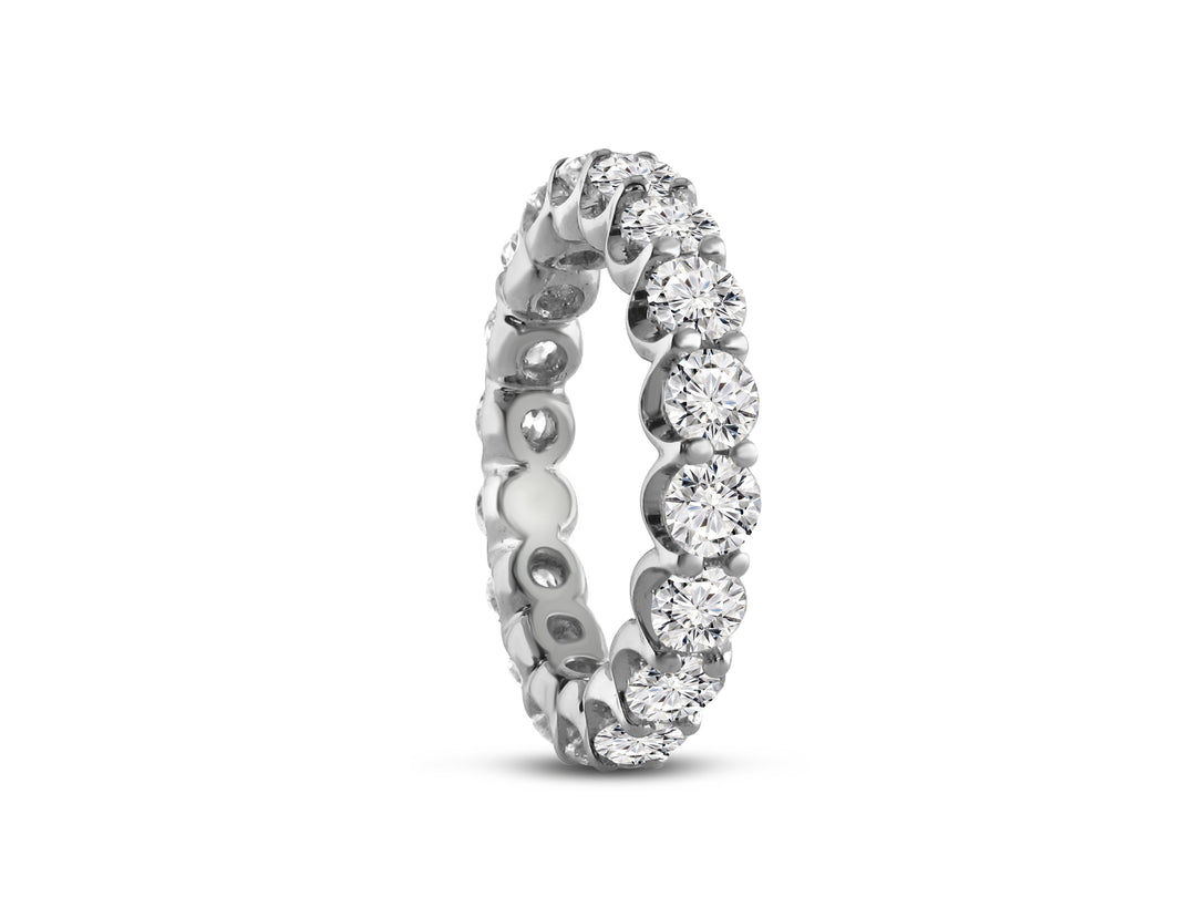 Platinum Eternity 3.41ctw Round Diamond Wedding Band