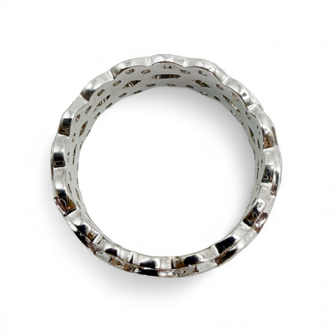 18k White Gold 2.60ctw Round Diamond Wedding Band