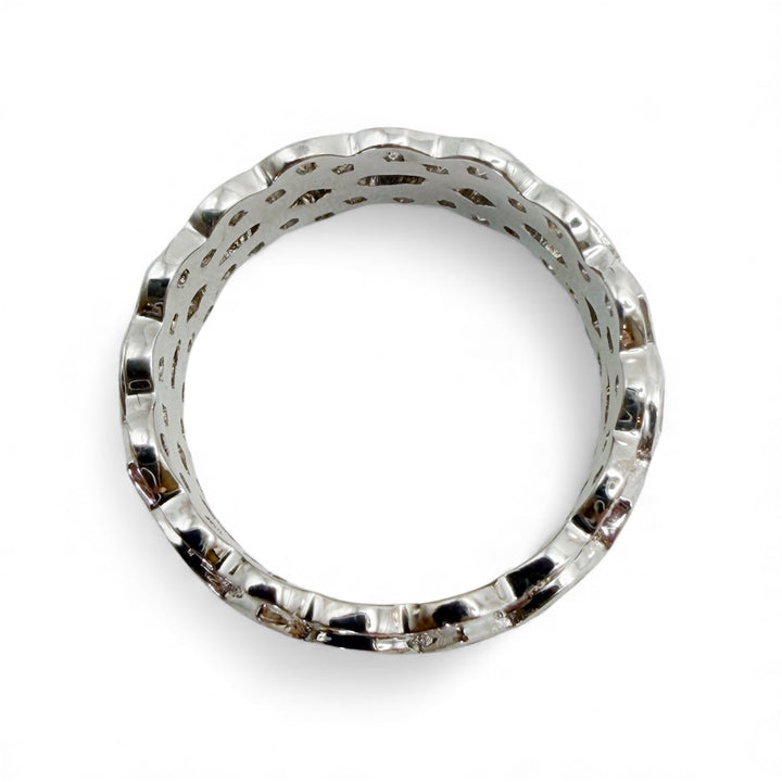 18k White Gold 2.60ctw Round Diamond Wedding Band