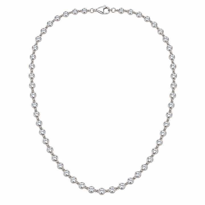 14k White Lab Grown Diamond Necklace