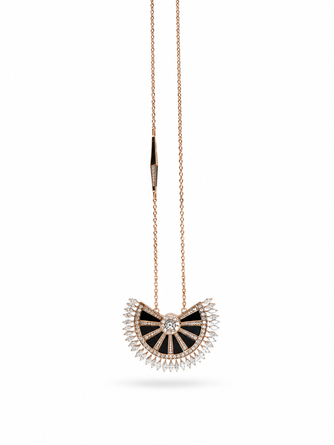 18k Rose Gold Diamond Estate Necklace