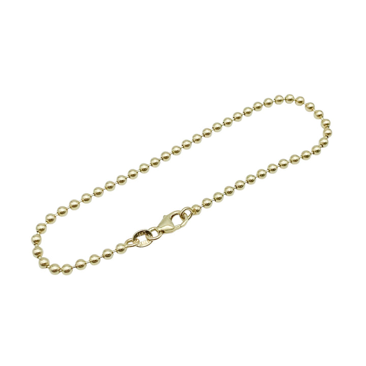 14k Yellow Gold Bead Bracelet