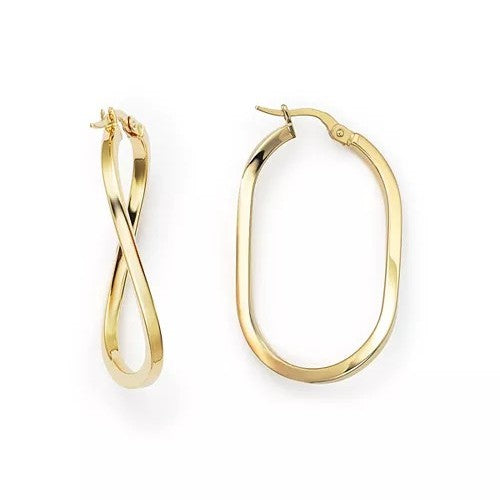 18k Yellow Gold Estate Designer Earrings