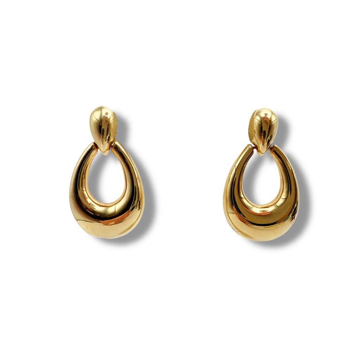 14k Yellow Gold Drop Estate Earrings