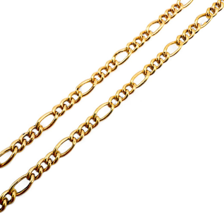 18k Yellow Gold Figaro Estate Chain