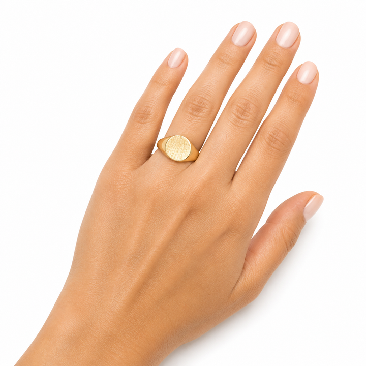10k Yellow Signet Estate Ring