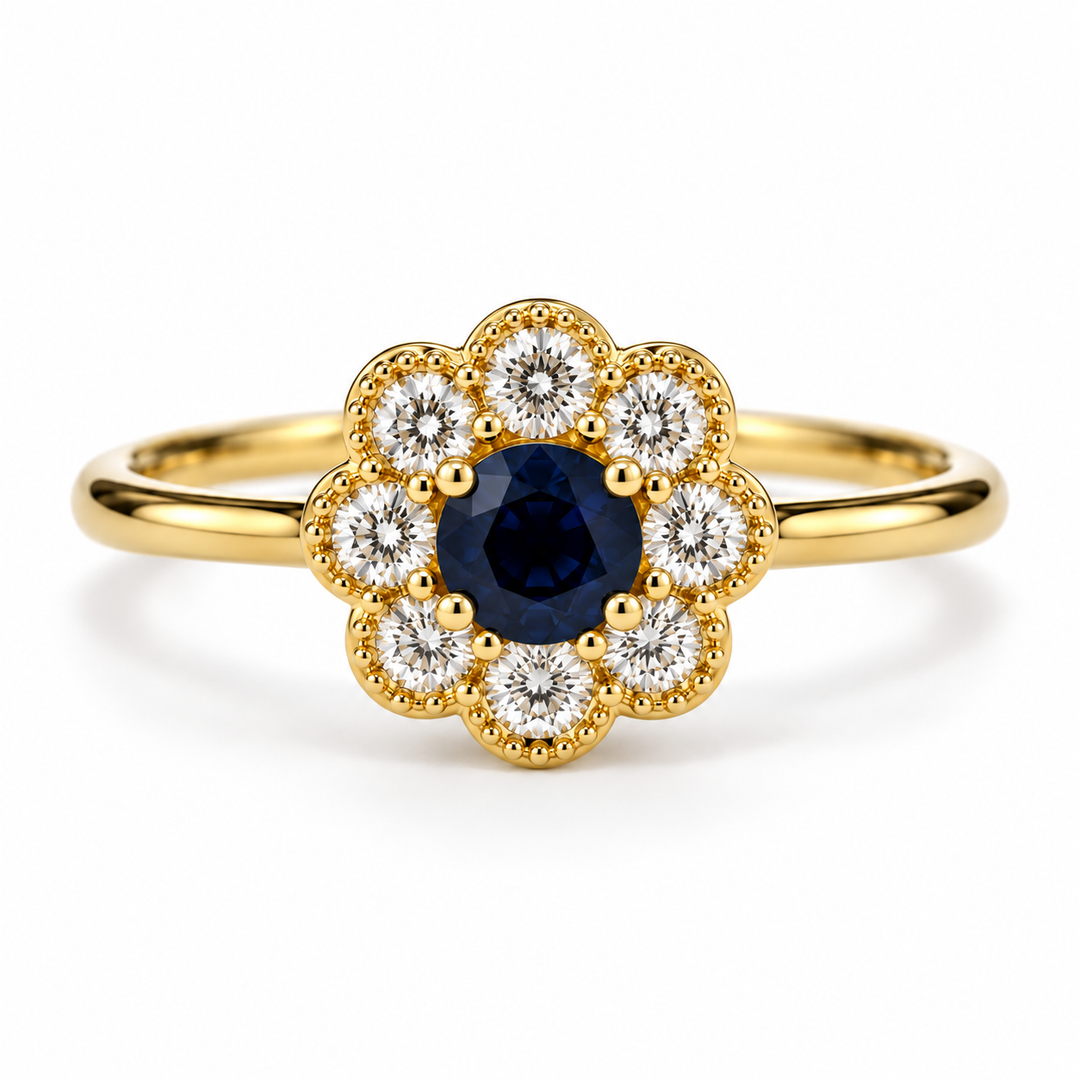 14k Yellow Sapphire Gemstone Ring