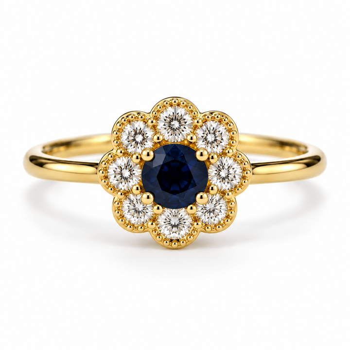 14k Yellow Sapphire Gemstone Ring