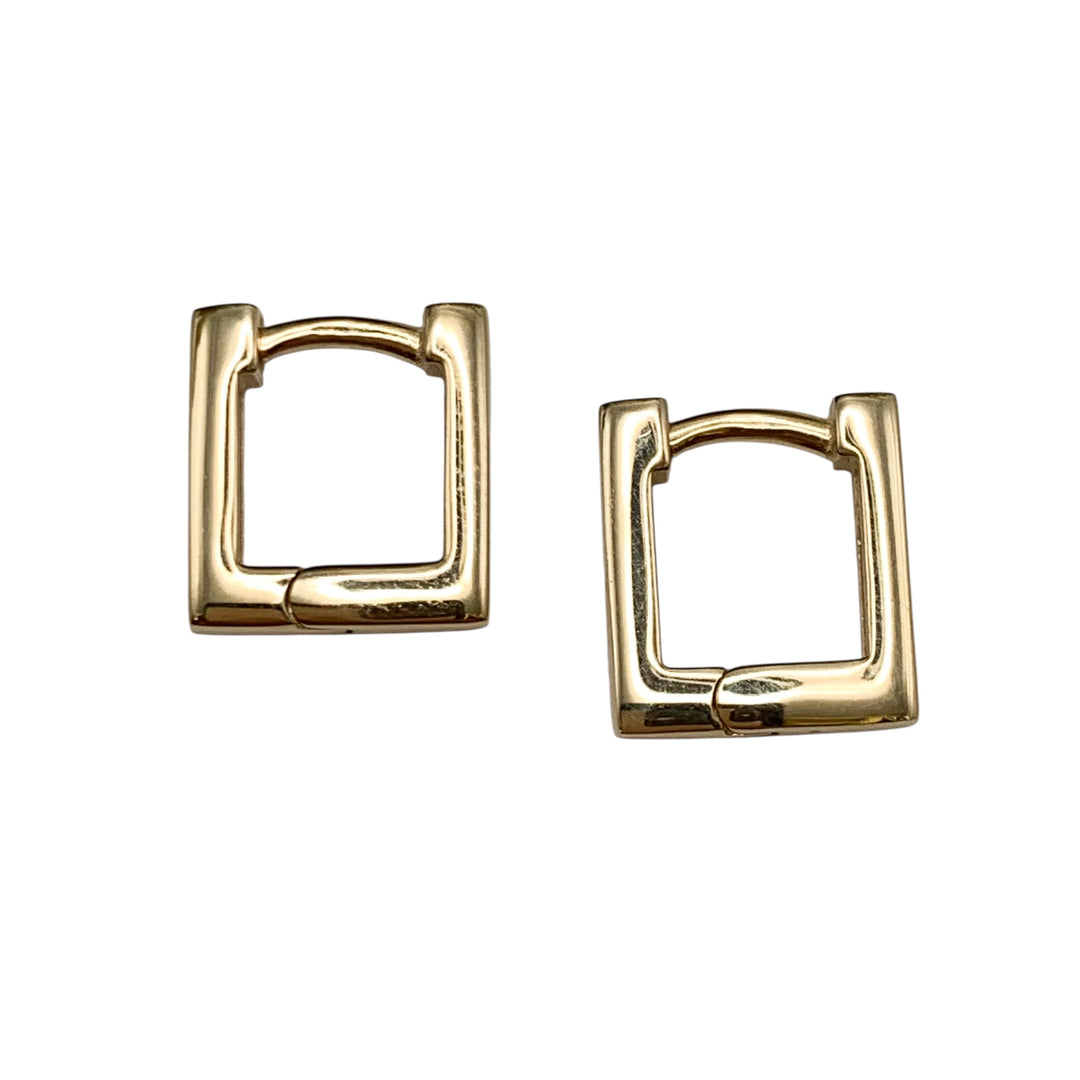14k Yellow Gold Huggies Earrings