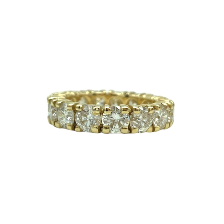 14k Yellow Gold Eternity Diamond Estate Ring