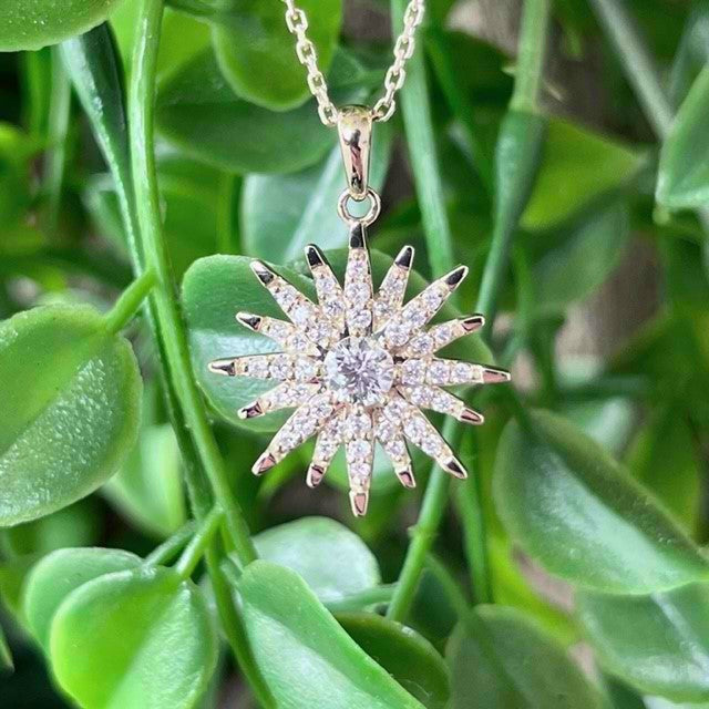 14k Yellow Gold Diamond Pendants
