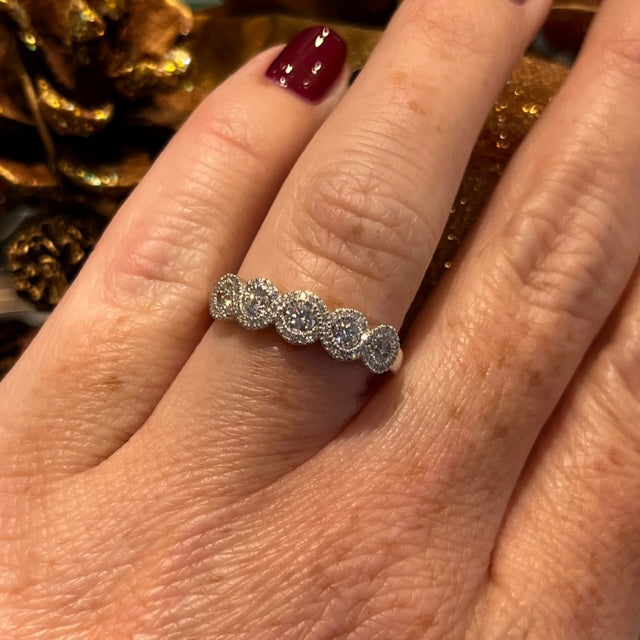 14k White Gold Diamond Fashion Rings