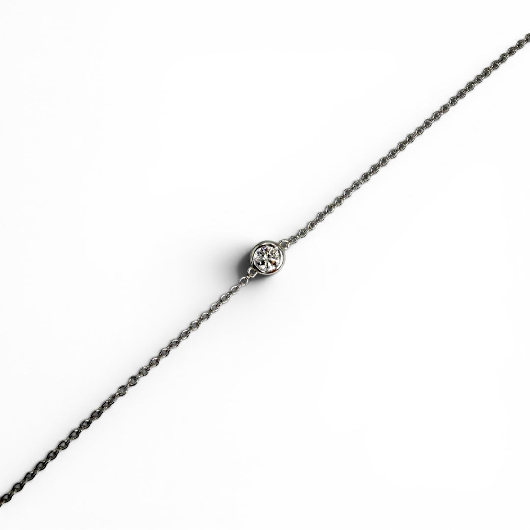 14k White Gold Lab Grown Diamond Bracelet 0.33 cttw