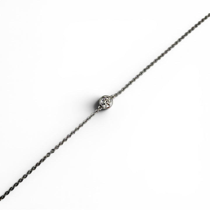 14k White Gold Lab Grown Diamond Bracelet 0.33 cttw