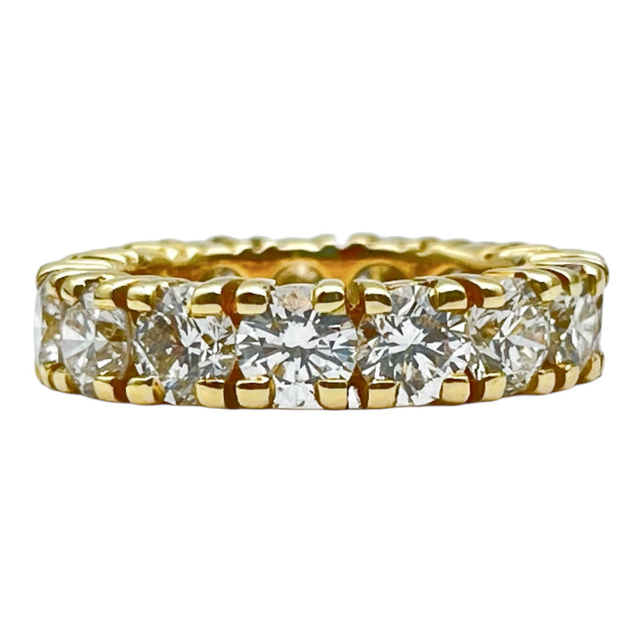 14k Yellow Gold Eternity Diamond Estate Ring