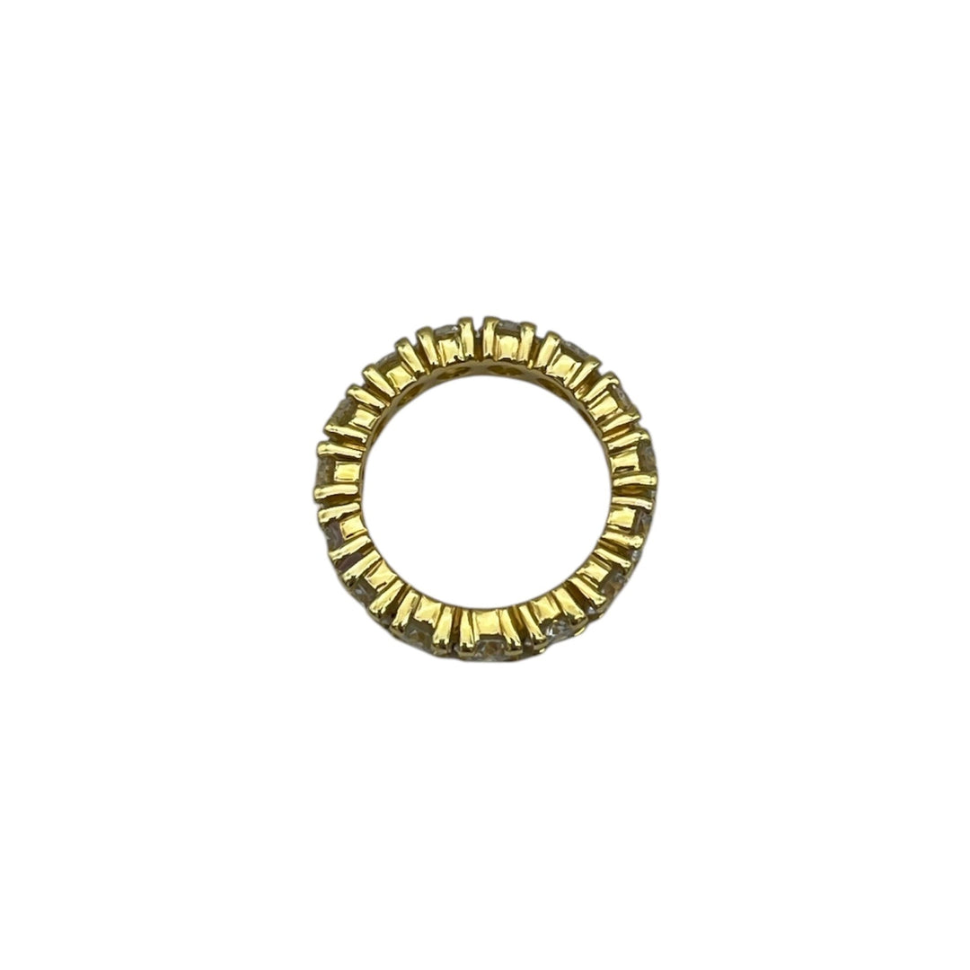 14k Yellow Gold Eternity Diamond Estate Ring