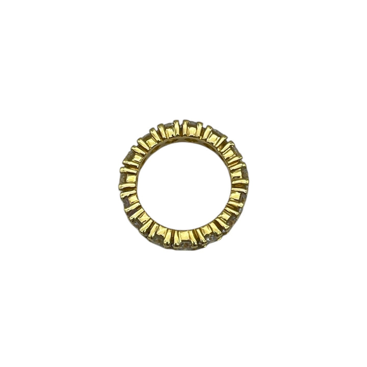 14k Yellow Gold Eternity Diamond Estate Ring