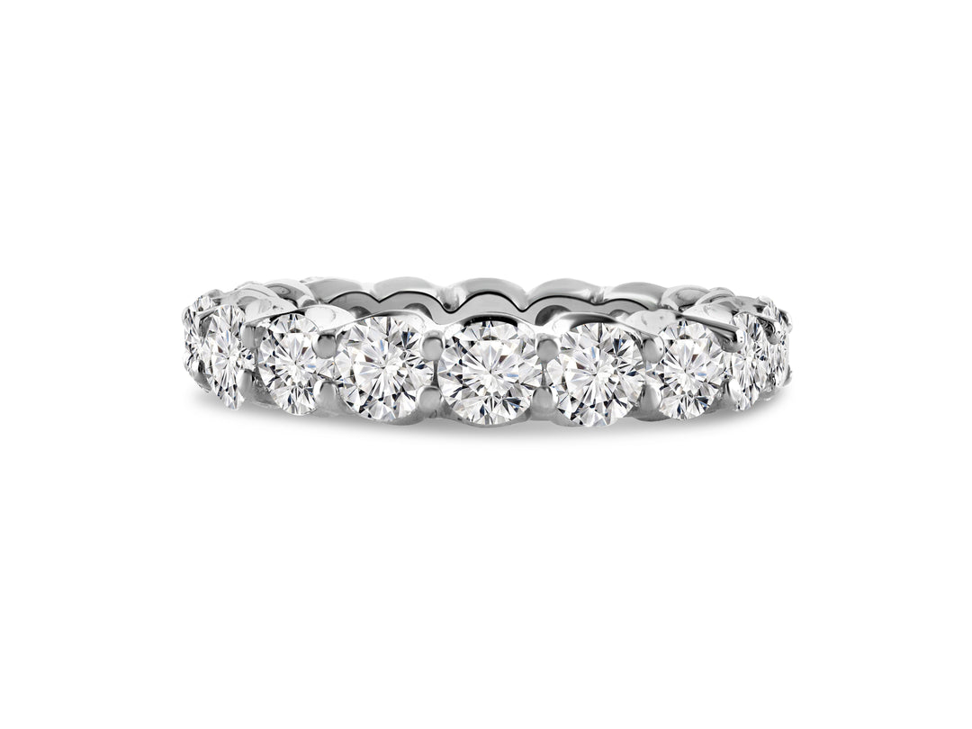 Platinum Eternity 3.41ctw Round Diamond Wedding Band