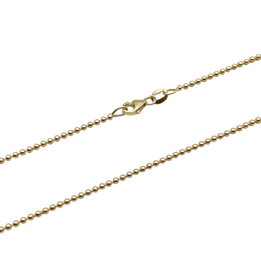 14k Yellow Gold Bead Chain