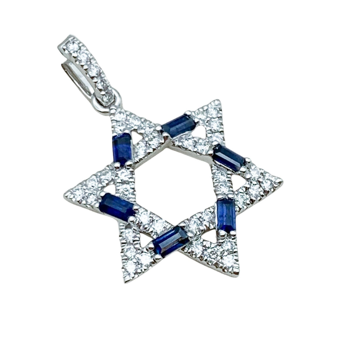 14k White Gold Diamond Pendants