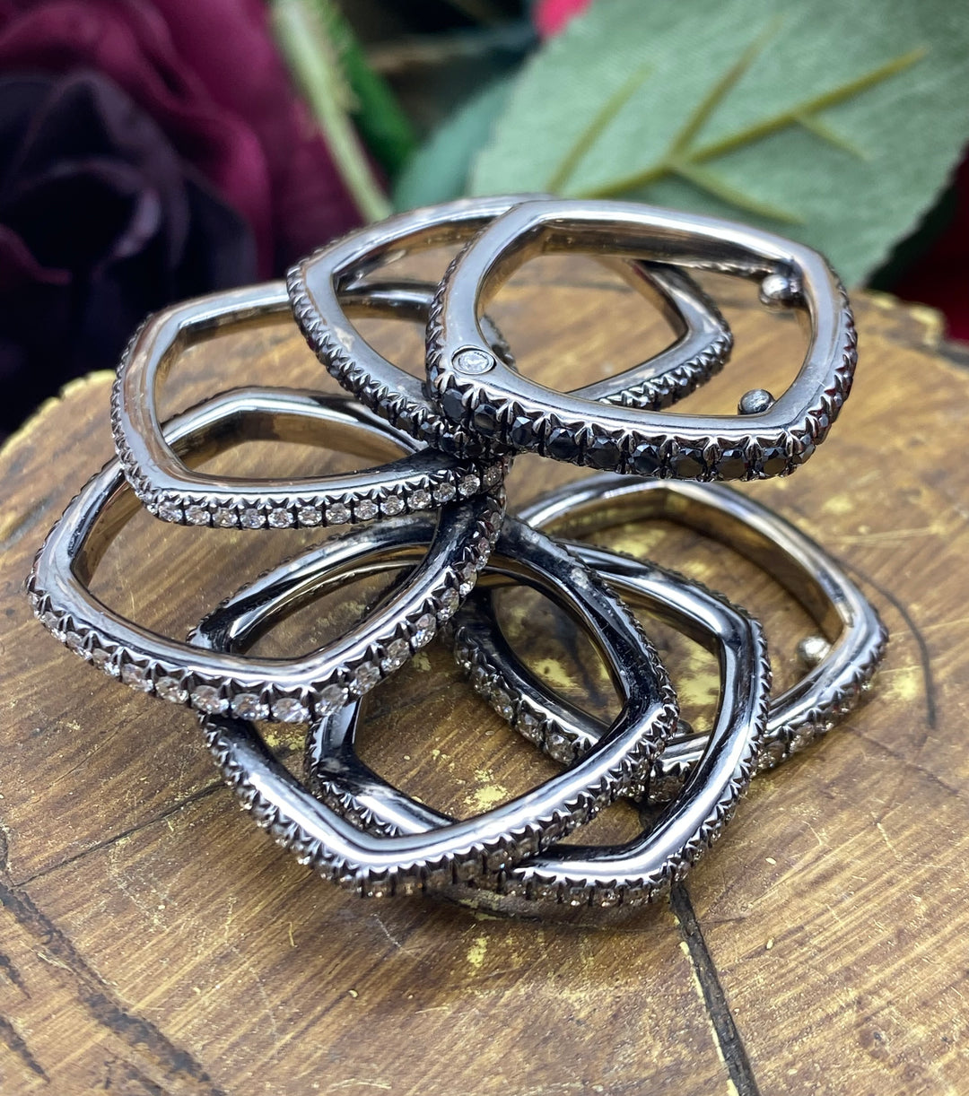 18k Estate Diamond Designer Ring