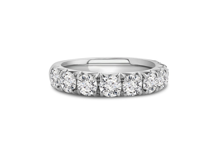 Platinum Prong Set 1.70ctw Round Diamond Wedding Band