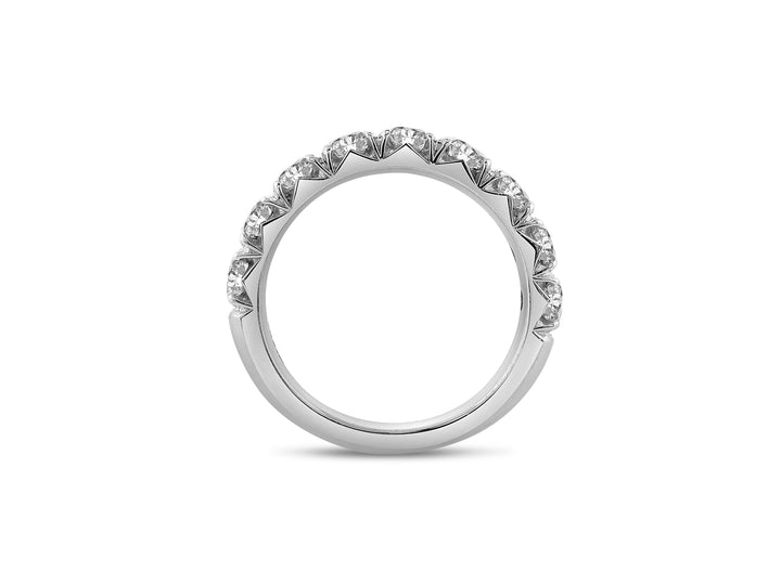 Platinum Prong Set 1.70ctw Round Diamond Wedding Band