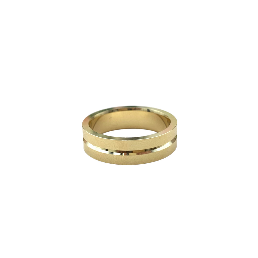 18k Yellow Gold Polished Wedding Band