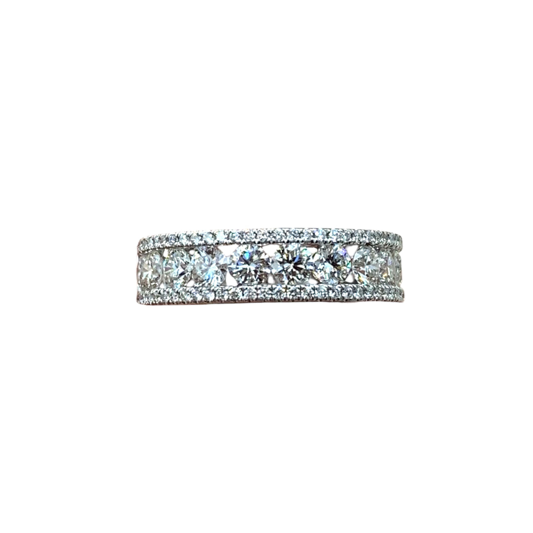 14k White Gold Diamond Fashion Rings